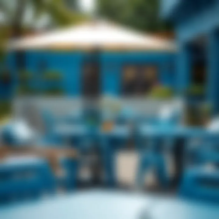 Magnificent Exploring the Aesthetic and Functional Appeal of Blue Outdoor Tables