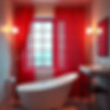 Magnificent Exploring the Aesthetic and Functional Aspects of Red Bathroom Window Curtains