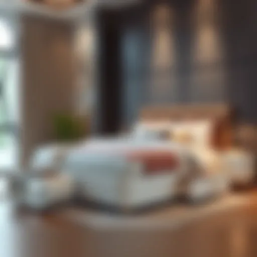 Elegant Design of a King Size Storage Bed Elegant king size storage bed with drawers