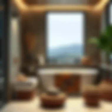 Sustainable materials used in African print bathroom accessories