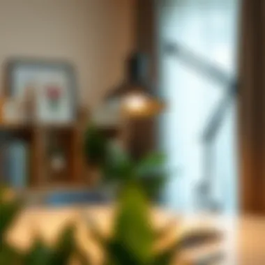 Aesthetic Appeal in Contemporary Design Aesthetic appeal of a desk lamp in a contemporary setting