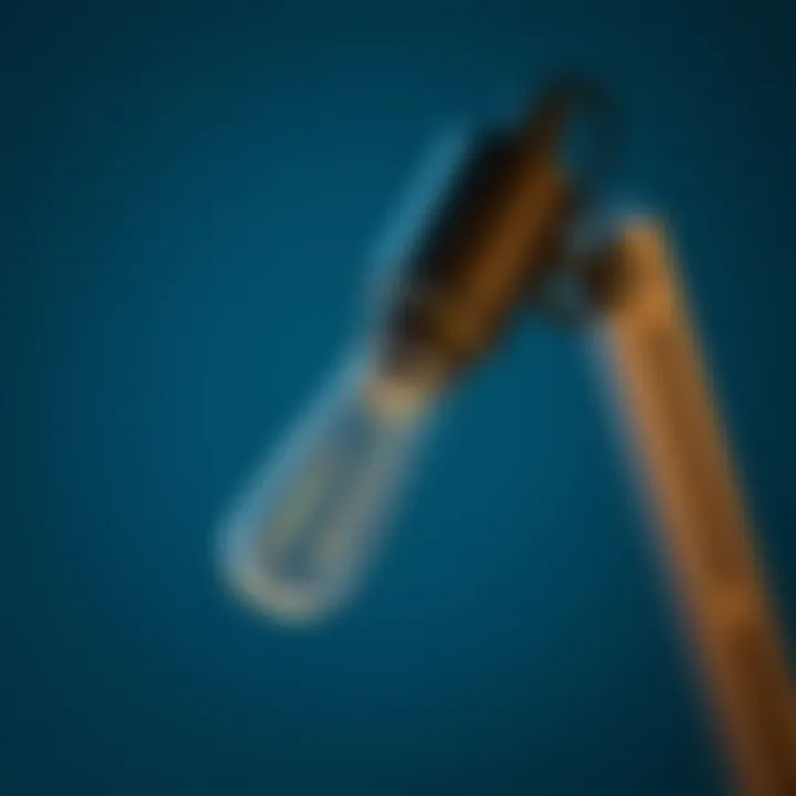 Intricacies of Desk Lamp Mechanisms Close-up view of the intricate mechanism of a desk lamp