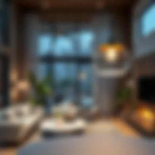 Illuminating Elegance: Battery-Powered Pendant Lamps Elegant battery-powered pendant lamp illuminating a modern living space