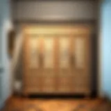 Detailed Blueprint of a Linen Cabinet Blueprint of a linen cabinet showcasing intricate design details