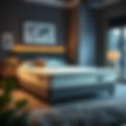 Luxurious mattress showcasing pressure relief features