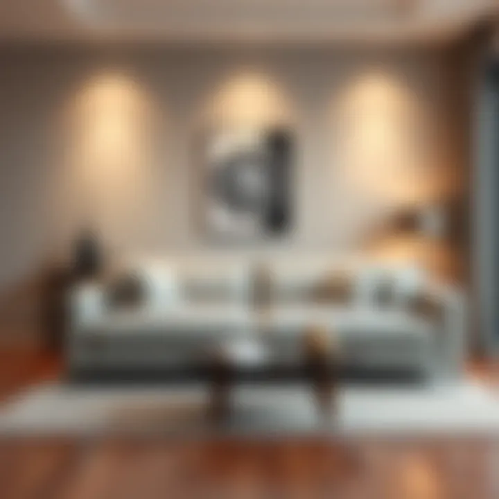 Elegant Compact Sleeper Sofa in Modern Living Room Elegant compact sleeper sofa in a modern living room