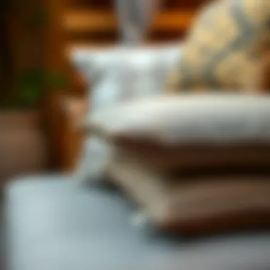 High-Quality Materials for Outdoor Cushions Close-up of high-quality materials used in outdoor cushions