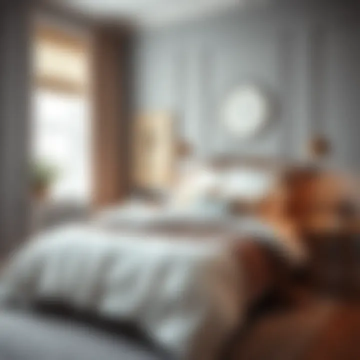 Contemporary Bedding Designs A serene bedroom featuring contemporary bedding designs