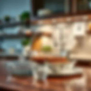 Elegant glass baking dish set on a kitchen countertop