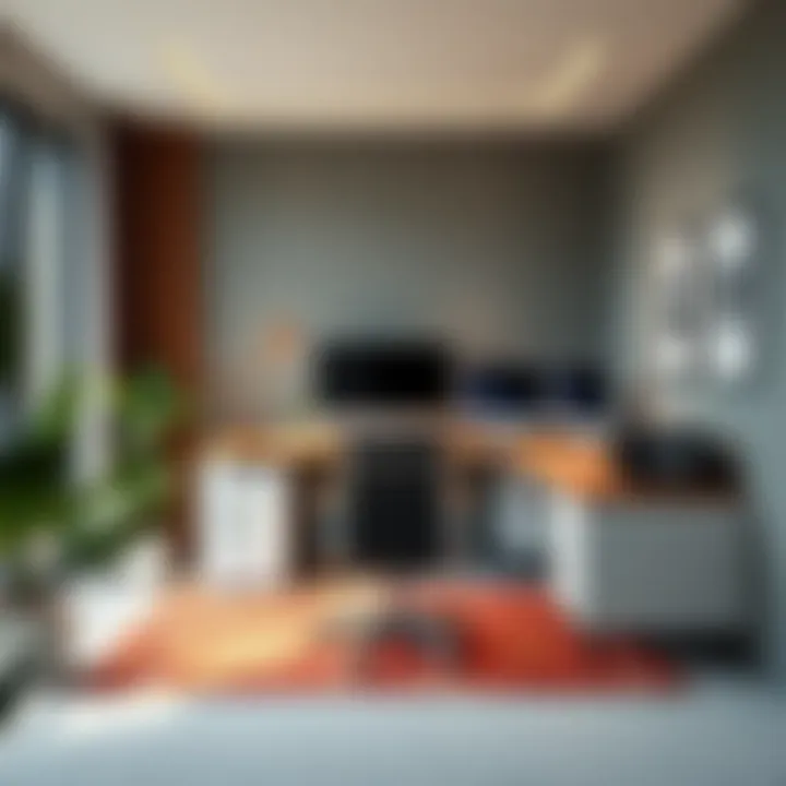Corner piece desk optimizing office space utilization
