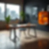 Stylish corner piece desk enhancing workspace aesthetics