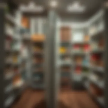 Transformative Impact of Organizational Strategies Before and after comparison of a cluttered pantry and an organized one