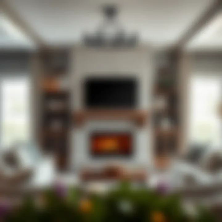 Contemporary Trends in Farmhouse Design Contemporary trends in farmhouse design featuring fireplace