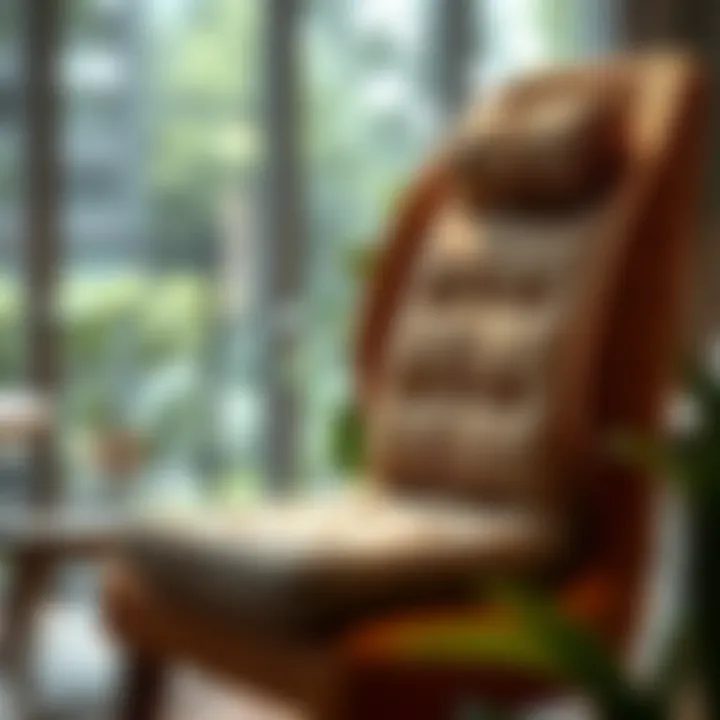 Ergonomic chair cushion designed for optimal support