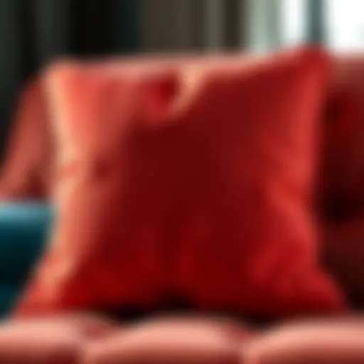 Luxurious Textures and Colors in Chair Cushions Luxurious chair cushion showcasing rich textures and colors