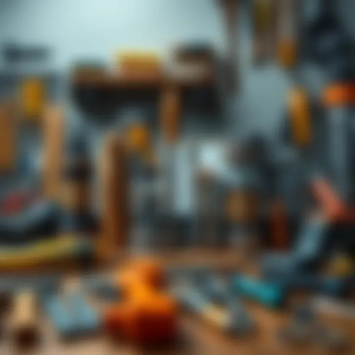 An array of essential tools for assembling furniture