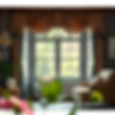 Variety of drapery styles for bay windows