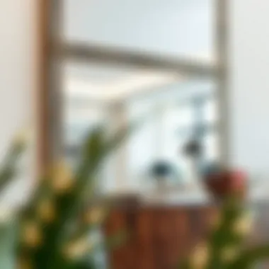 Contemporary Ebern Designs mirror showcasing unique frame materials