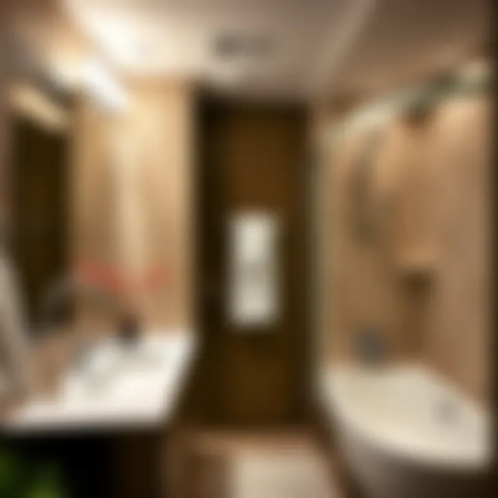 Stylish Ebern Designs mirrors enhancing bathroom decor