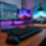 Modern ergonomic keyboard enhancing typing comfort