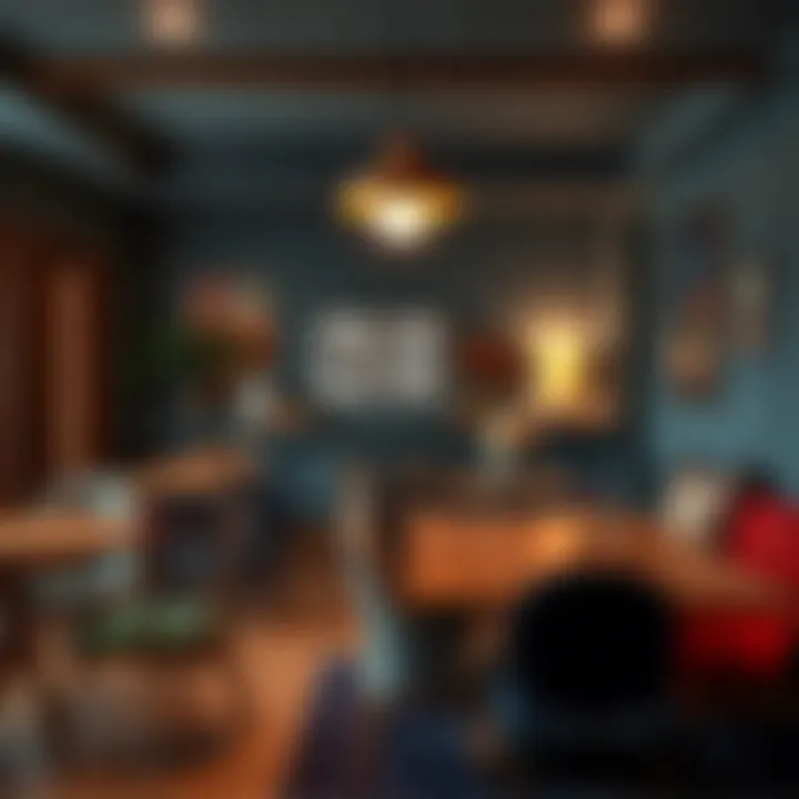 Eclectic Dining Area Featuring Budget-Friendly Seating Eclectic dining area with budget-friendly seating options