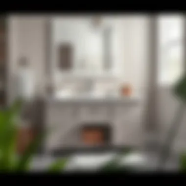 Functional bathroom vanity featuring ample storage