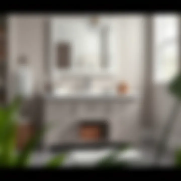 Functional bathroom vanity featuring ample storage