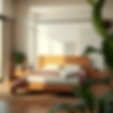 Eco-friendly bed made with sustainable materials