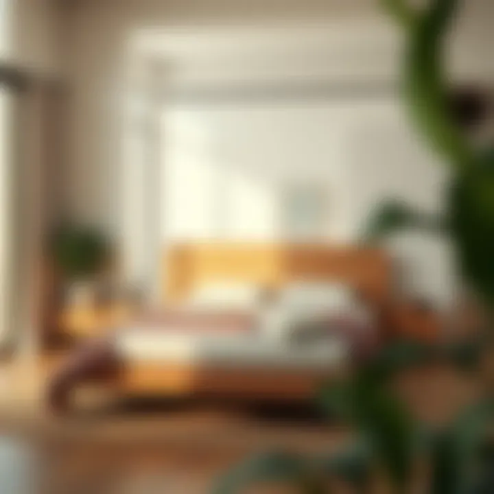 Eco-friendly bed made with sustainable materials