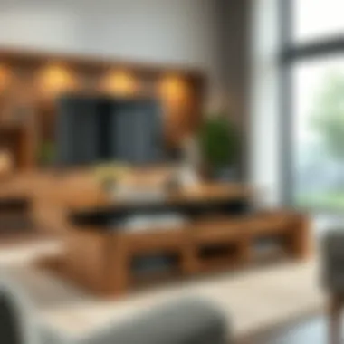 Stylish Wooden Coffee Table with Functional Storage Elegant wooden coffee table with hidden storage compartments