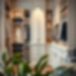 Elegant built-in closet organizer showcasing multiple storage options