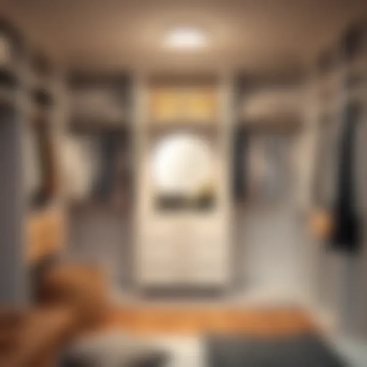 Functional Built-In Closet Layout Functional built-in closet layout maximizing storage efficiency