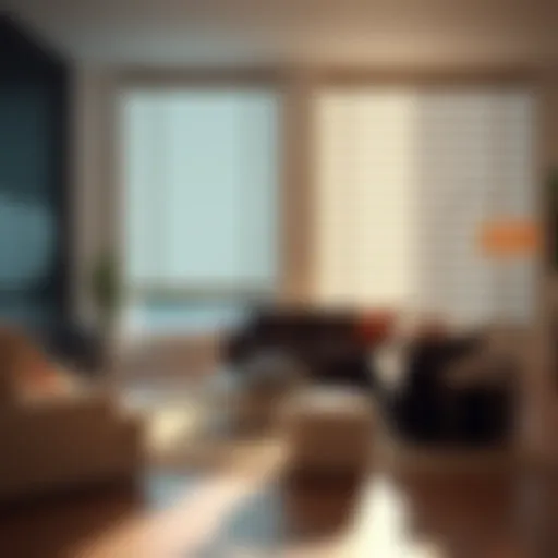 Elegant California blinds enhancing a modern living room