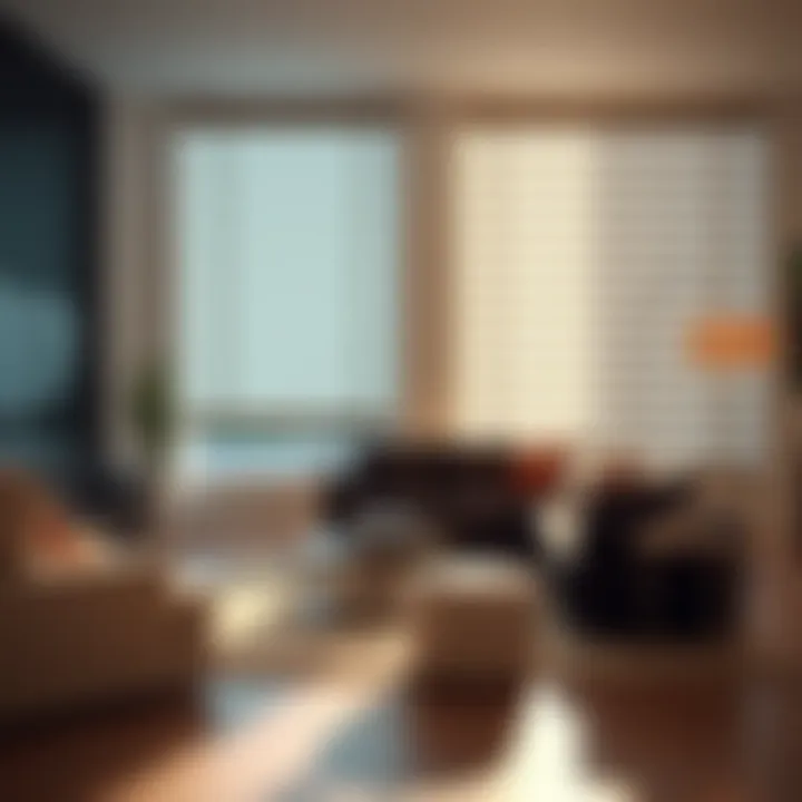 Elegant California blinds enhancing a modern living room