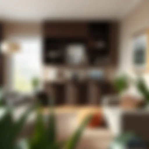 Elegant Arrangement of Dark Brown Storage Bins Stylish dark brown storage bins arranged in a cozy living room setting