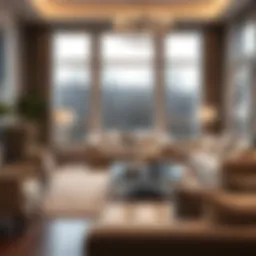 Elegant living room furnished with Davis Home products