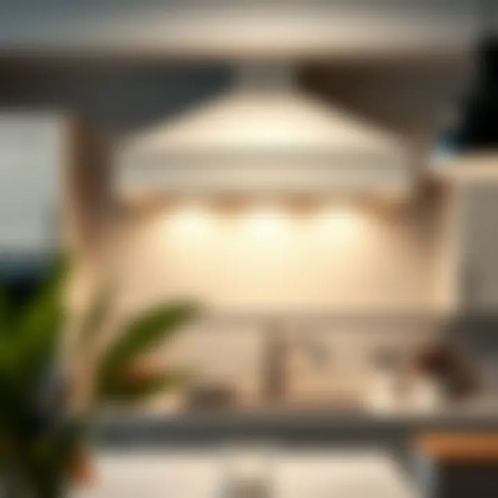 Installation process of a decorative under cabinet range hood