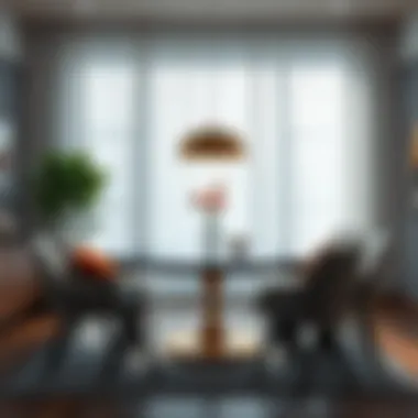 Modern Dining Room with Drop Leaf Table Elegant drop leaf pub style table in a modern dining room setting