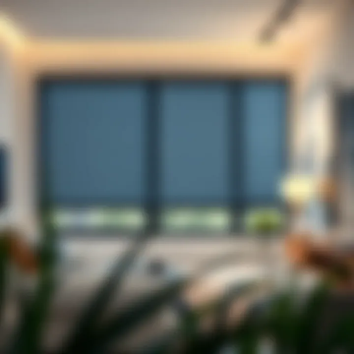 Eco-friendly benefits of battery-powered electric blinds in a stylish setting