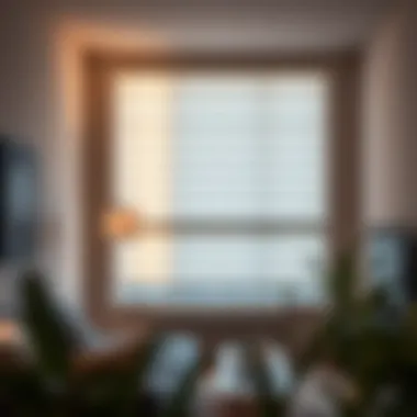 Installation of battery-powered blinds showcasing ease of use