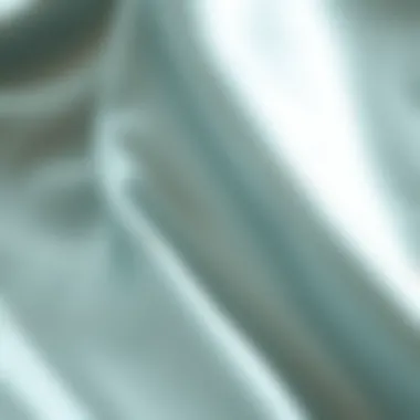 Close-up of silk fabric showcasing its smooth texture