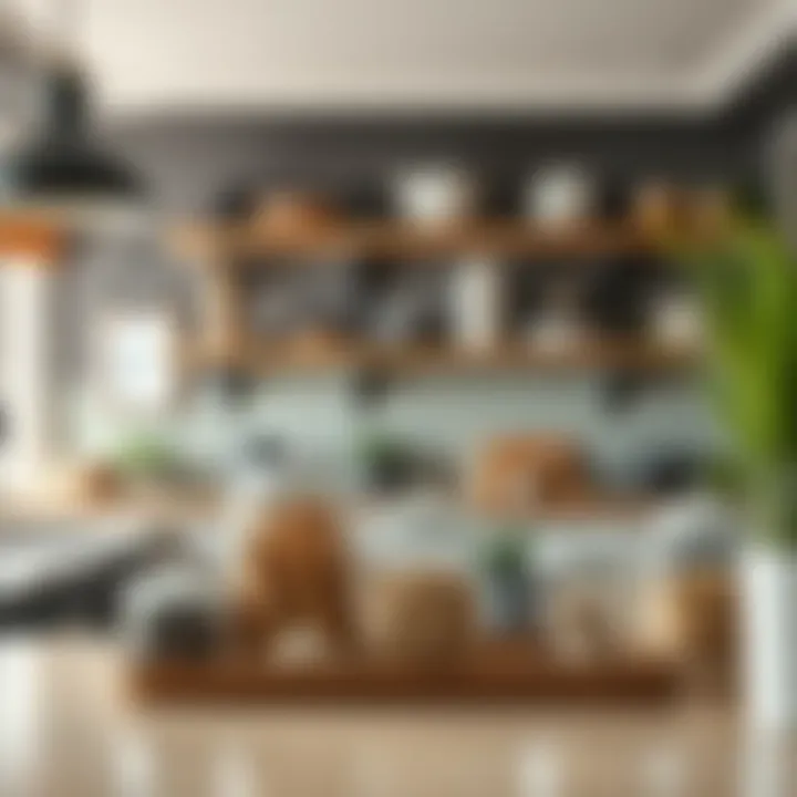 Organizational Harmony in the Kitchen Organization tips with extra large glass containers in a stylish kitchen setting