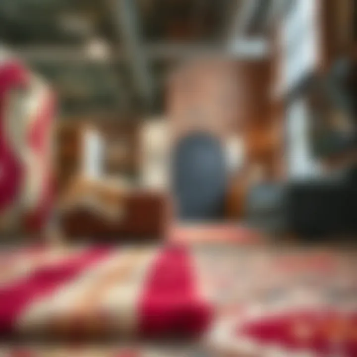 Colorful assortment of rugs from Family Dollar