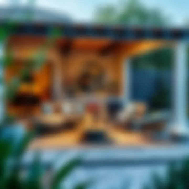 Sophisticated Design Integration for Patios Elegant design integration in a patio setting