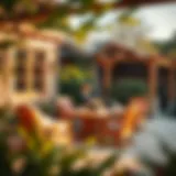 Charming Rustic Wooden Patio Set Rustic wooden patio furniture set