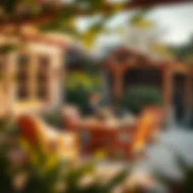 Charming Rustic Wooden Patio Set Rustic wooden patio furniture set