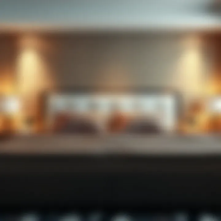 Luxurious flat headboard bed with textured fabric