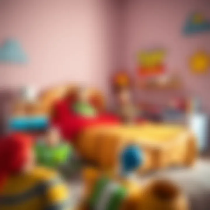 Colorful Toy Story bed set featuring iconic characters