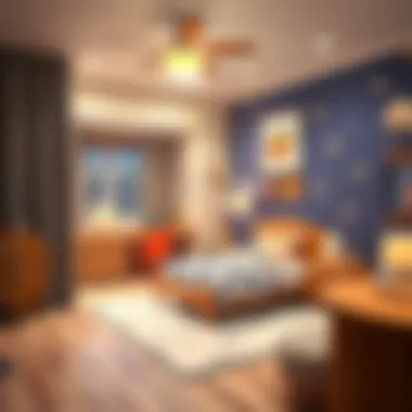 Child's bedroom with a full-size Toy Story theme