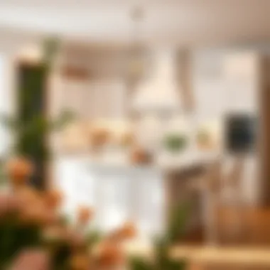 Aesthetic Appeal of a White Kitchen Island Modern white kitchen island enhancing the overall kitchen aesthetic